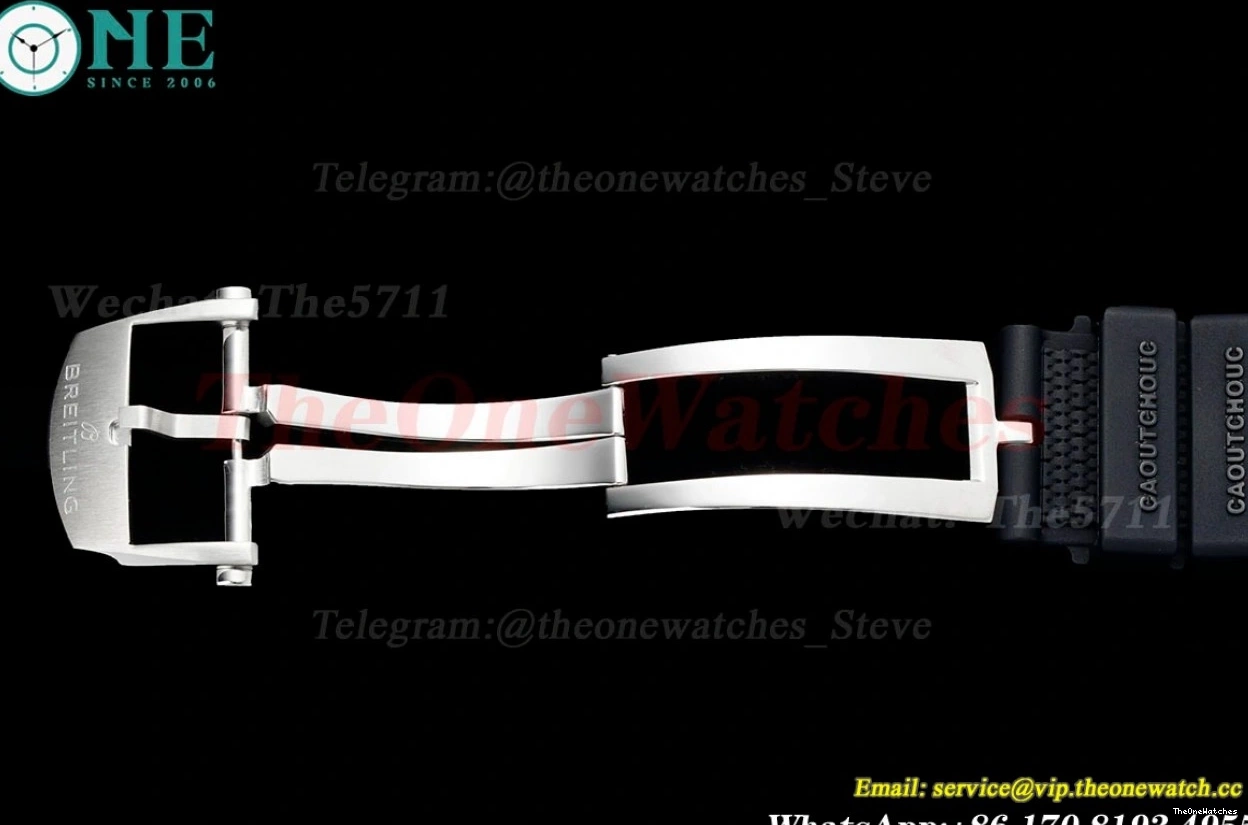 Chronomat Strap Dial 42MM TF on A7750 Silver B01 Rubber Rouleaux 0401